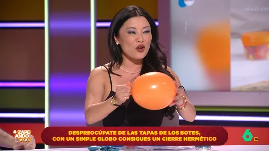 Jiaping enseña cómo hacer una tapa hermética con solo un globo Jiaping enseña cómo hacer una tapa hermética con solo un globo