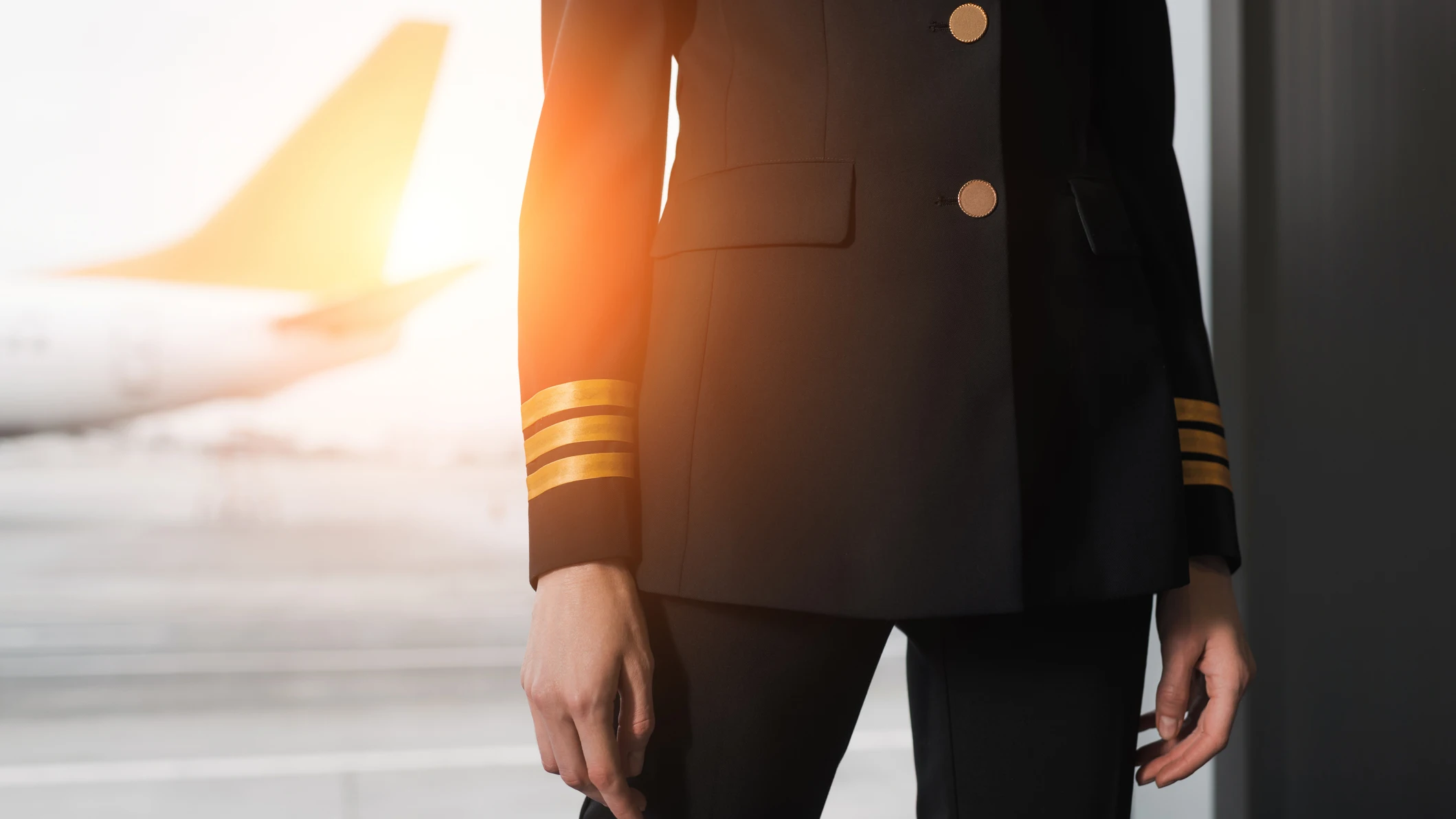 Una mujer piloto de avión Una mujer piloto de avión