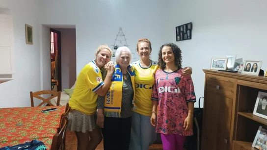 María Muñoz en su casa en El Pópulo María Muñoz en su casa en El Pópulo