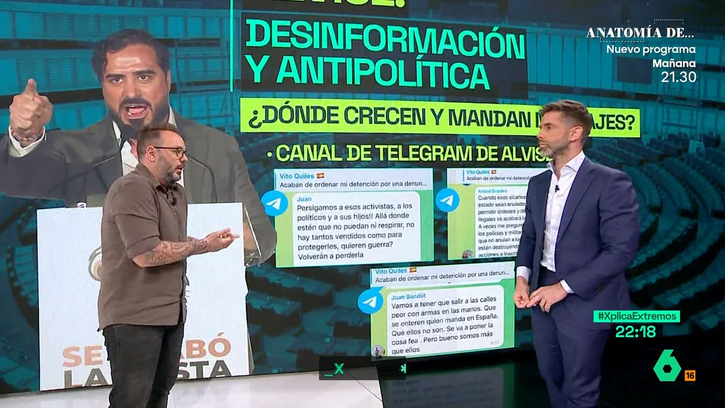 Antonio Maestre, sobre Alvise Pérez: "Utiliza la desinformación para transmitir un poder que no tiene" Antonio Maestre, sobre Alvise Pérez: "Utiliza la desinformación para transmitir un poder que no tiene"