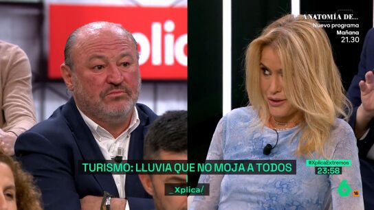 XPLICA Afra Blanco, a un representante del sector hoteles "Aumenta la rentabilidad del sector un 60%, &iquest;los salarios aumentaron?"