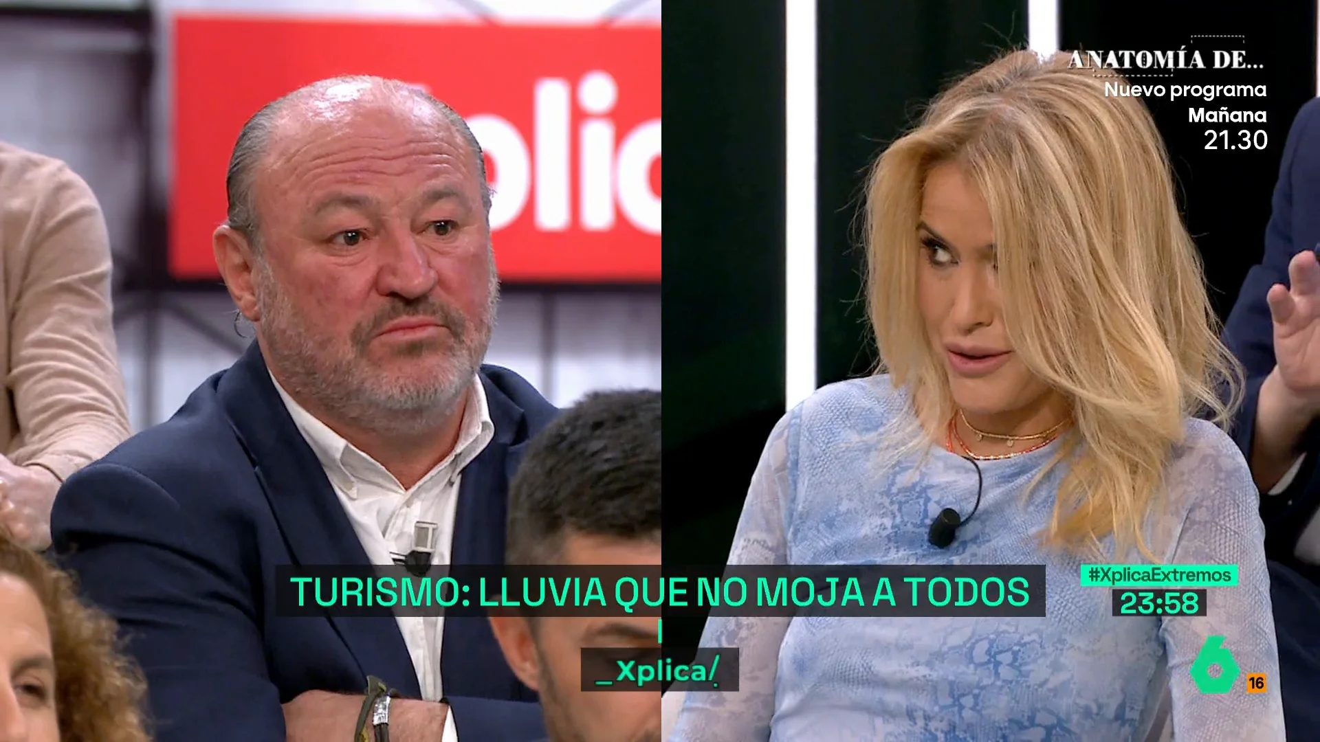 XPLICA Afra Blanco, a un representante del sector hoteles "Aumenta la rentabilidad del sector un 60%, ¿los salarios aumentaron?"