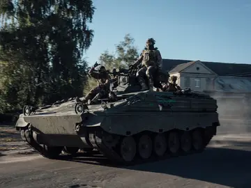 Tanque en la guerra de Rusia en Ucrania