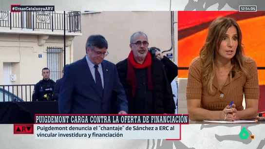 ARV- Carmen Morodo, tras la reacción de Puigdemont sobre la financiación singular: "Pone piedras en el camino de ERC" ARV- Carmen Morodo, tras la reacción de Puigdemont sobre la financiación singular: "Pone piedras en el camino de ERC"
