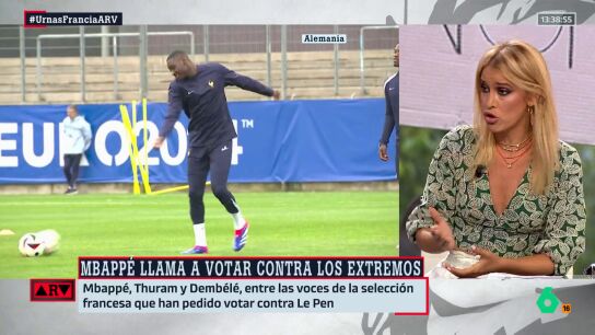 Afra Blanco alaba las palabras de Mbapp&eacute; contra la ultraderecha: "Est&aacute; diciendo que no quiere una Francia racista ni fascista"