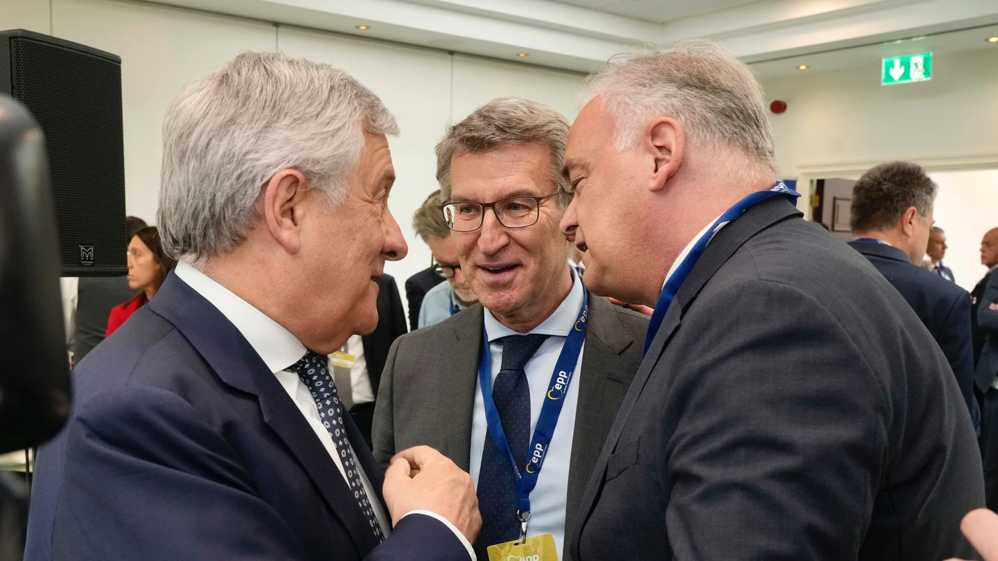 El presidente del Partido Popular, Alberto Núñez Feijóo, este lunes durante el encuentro de los líderes del Partido Popular Europeo (PPE) en Bruselas El presidente del Partido Popular, Alberto Núñez Feijóo, este lunes durante el encuentro de los líderes del Partido Popular Europeo (PPE) en Bruselas