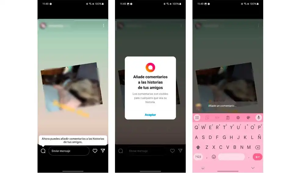 Añade comentarios a las historias Añade comentarios a las historias