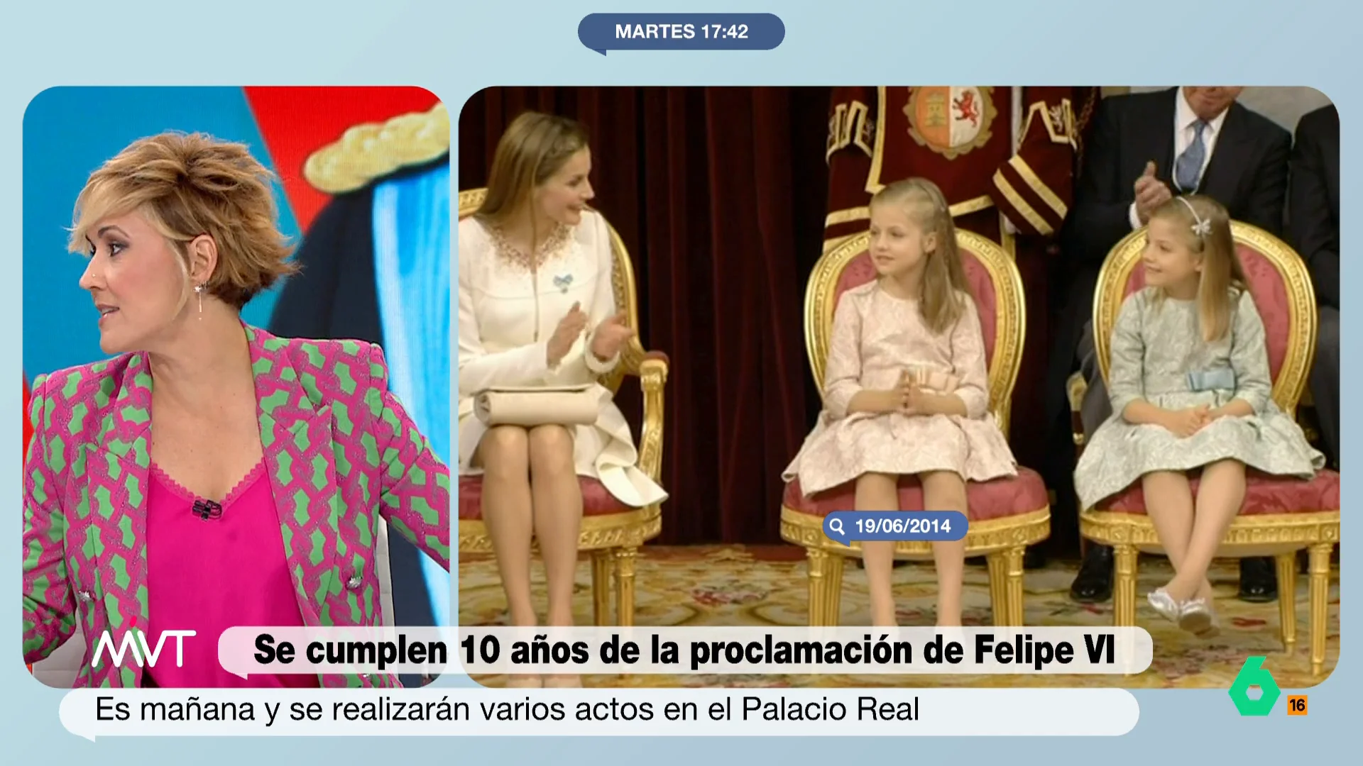 "¿Volverá el CIS a preguntar por la familia real?", se pregunta Iñaki López justo cuando se cumplen 10 años de la proclamación de Felipe VI. Además, en este vídeo recuerda que el CIS "dejó de preguntar cuando empezó a suspender".