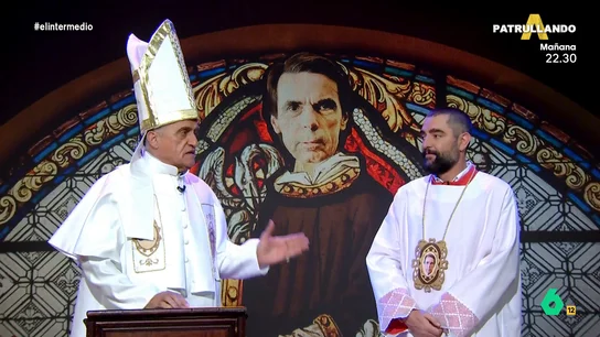 El 'Papa Wyoming' manda al 'Monaguillo Mateo' hacer "sagrados burpees", después de que Aznar pida a los ciudadanos movilizarse El 'Papa Wyoming' manda al 'Monaguillo Mateo' hacer "sagrados burpees", después de que Aznar pida a los ciudadanos movilizarse