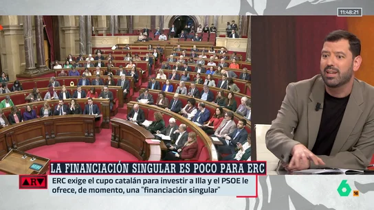 Valdivia sobre las negociaciones del PSOE en la financiación singular de Cataluña Valdivia sobre las negociaciones del PSOE en la financiación singular de Cataluña