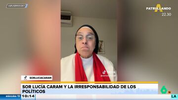 Sor Lucía Caram, a los políticos: "Que se asuman responsabilidades y que cumplan que para eso les pagamos"