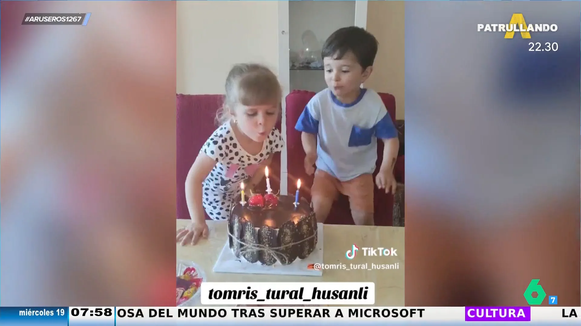 Todo parecía felicidad en la celebración del cumple de dos niños hasta que soplan las velas y ocurre esto