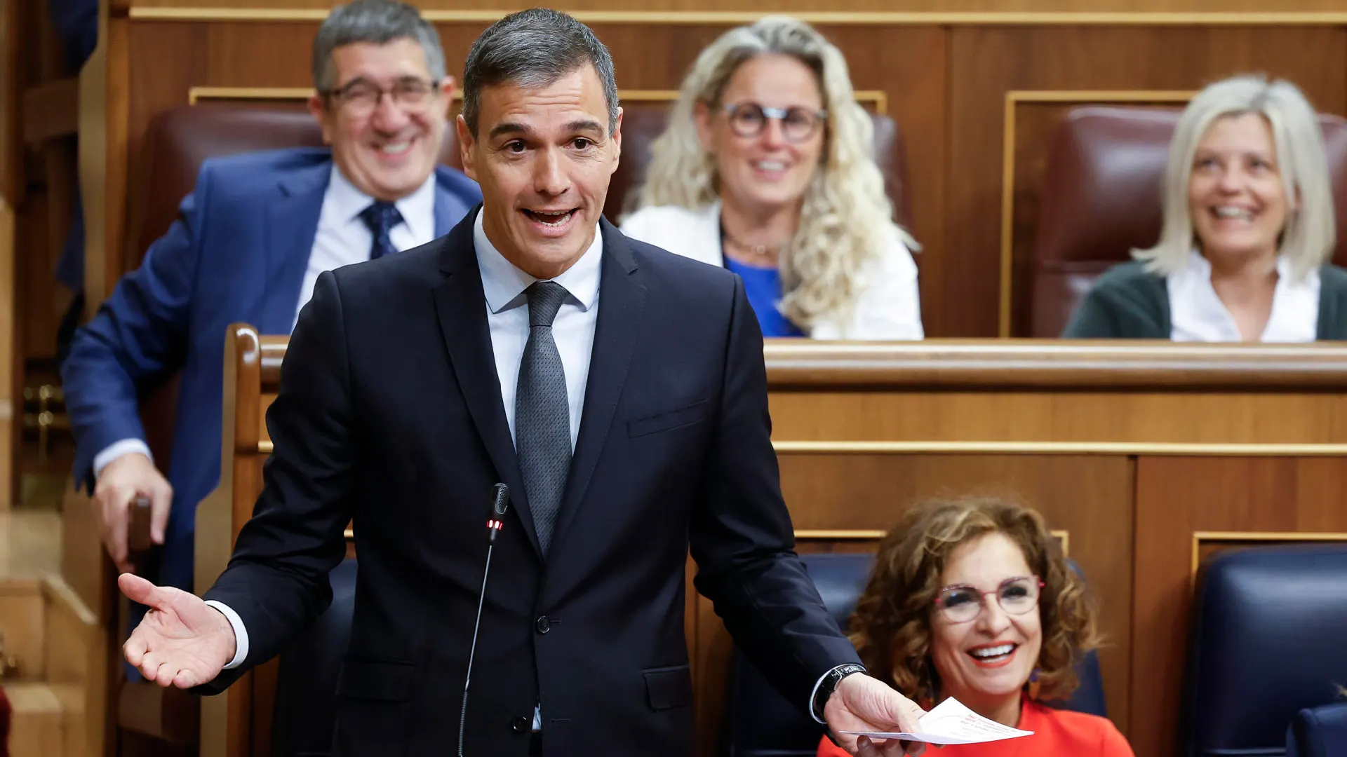 Pedro Sánchez en el Congreso de los Diputados.