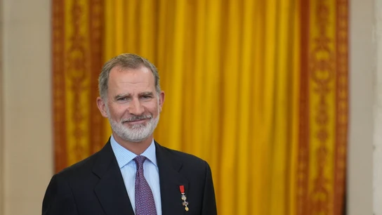 El rey Felipe VI, durante el décimo aniversario de su proclamación El rey Felipe VI, durante el décimo aniversario de su proclamación