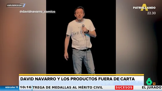 David Navarro, sobre los platos fuera de carta en un restaurante: "Es para que no veamos el precio, ¿no?" David Navarro, sobre los platos fuera de carta en un restaurante: "Es para que no veamos el precio, ¿no?"