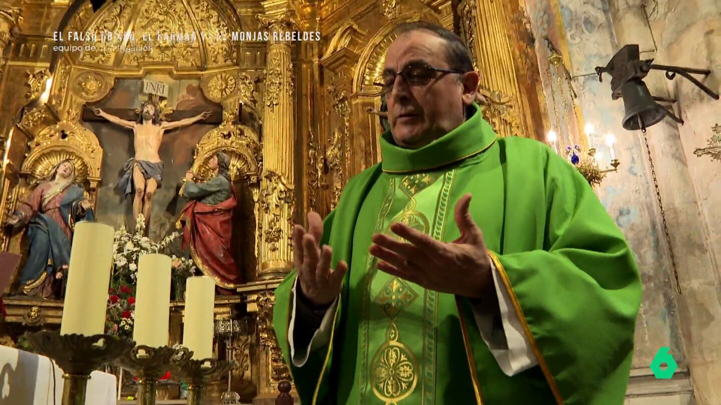 Equipo de Investigaci&oacute;n habla con el padre V&iacute;ctor Santos, p&aacute;rroco de un santuario en Cantabria donde tuvo lugar una de las misas de Pablo Rojas. En este v&iacute;deo, recuerda al falso obispo con "mirada despreciativa, altanera y actitud de menosprecio".