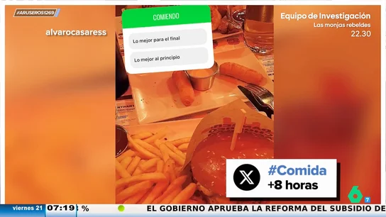 "Comiendo, ¿Lo mejor para el final? ¿Lo mejor para el principio?": la encuesta de Álvaro Casares abre el debate en Aruser@s "Comiendo, ¿Lo mejor para el final? ¿Lo mejor para el principio?": la encuesta de Álvaro Casares abre el debate en Aruser@s
