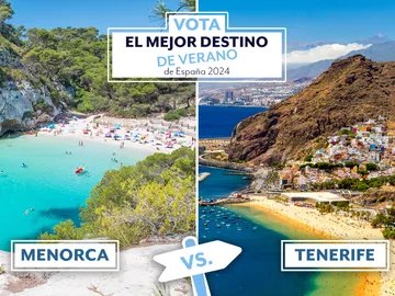 Votación Menorca vs Tenerife al mejor destino de verano de España Votación Menorca vs Tenerife al mejor destino de verano de España