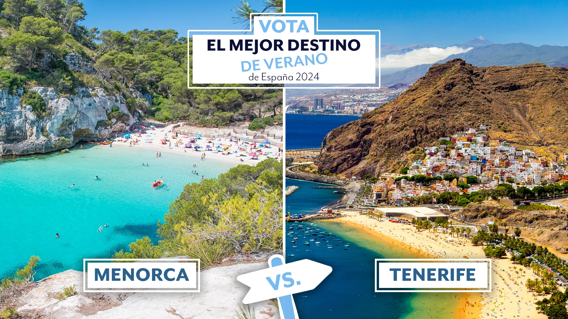 Votaci&oacute;n Menorca vs Tenerife al mejor destino de verano de Espa&ntilde;a