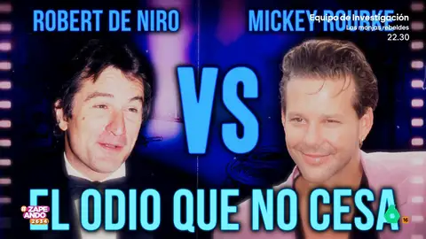 Alberto Rey habla de la enemistad de Robert de Niro y Mickey Rourke 