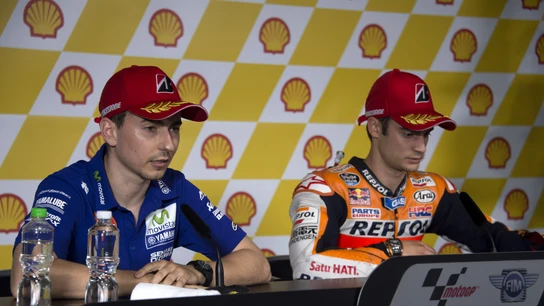 Jorge Lorenzo y Dani Pedrosa Jorge Lorenzo y Dani Pedrosa