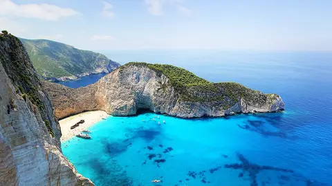 Playa del Naufragio en Zante Playa del Naufragio en Zante