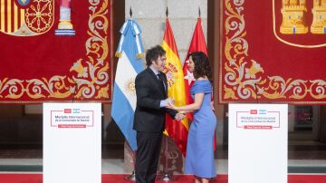 Javier Milei e Isabel Díaz Ayuso