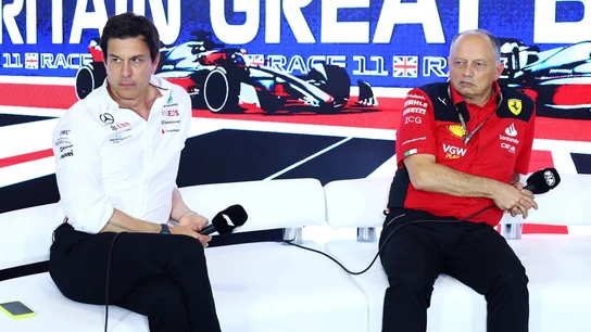Toto Wolff y Fred Vasseur. Toto Wolff y Fred Vasseur.
