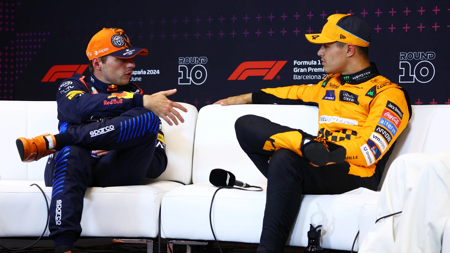 Max Verstappen y Lando Norris Max Verstappen y Lando Norris