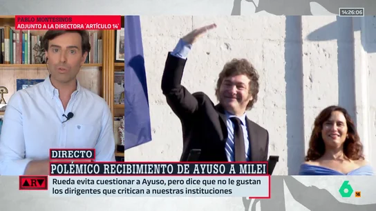 ARV- Montesinos desvela que los barones territoriales del PP reconocen que la polémica de Ayuso con Milei "no beneficia" al partido ARV- Montesinos desvela que los barones territoriales del PP reconocen que la polémica de Ayuso con Milei "no beneficia" al partido