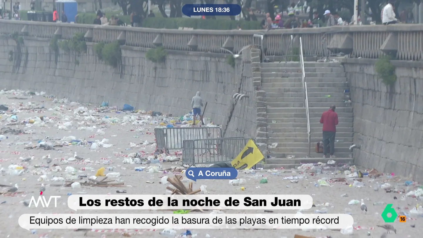 Iñaki López y Cristina Pardo estallan al ver las playas llenas de basura tras la noche de San Juan Iñaki López y Cristina Pardo estallan al ver las playas llenas de basura tras la noche de San Juan