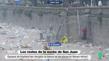  Iñaki López y Cristina Pardo estallan al ver las playas llenas de basura tras la noche de San Juan