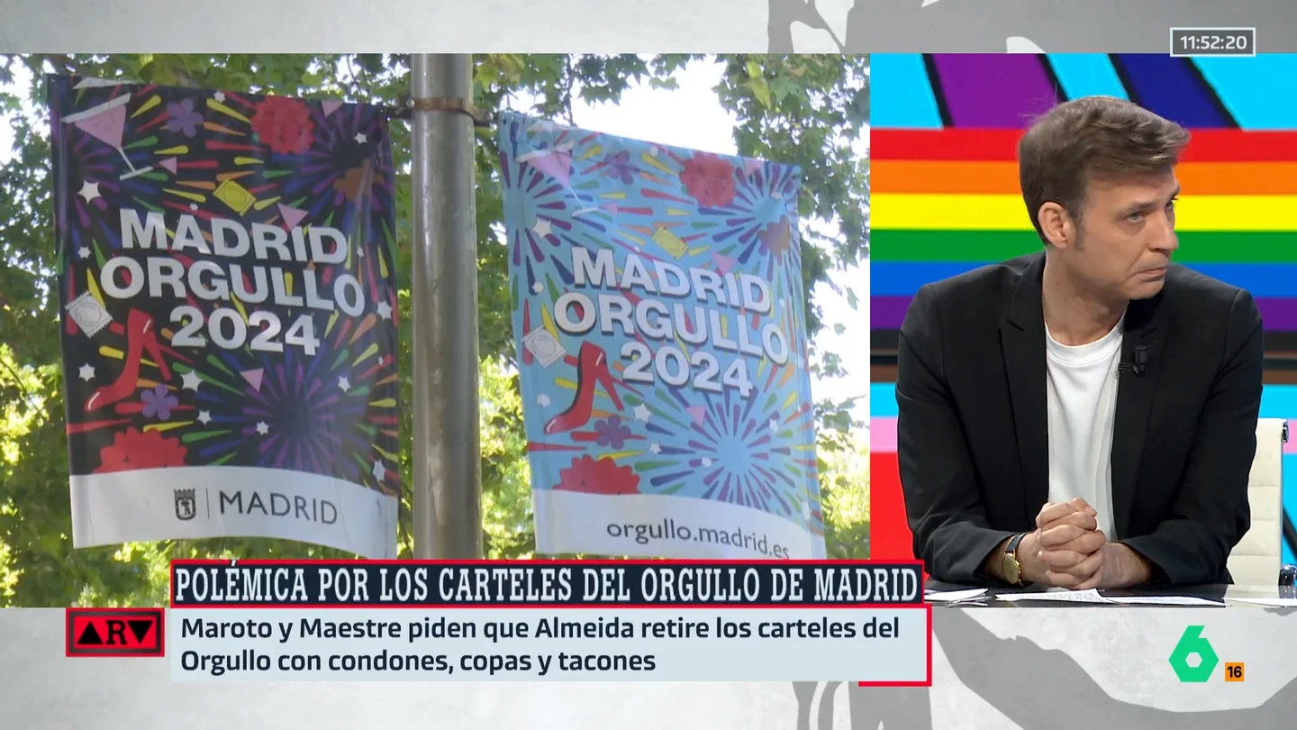 ARV- Pablo Pombo, sobre cartel del Orgullo ARV- Pablo Pombo, sobre cartel del Orgullo