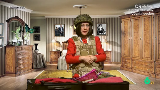 'Margarita Robles' se lleva un fuet para su viaje con Felipe VI: "Le vale como alimento y como arma por si le atracan" 'Margarita Robles' se lleva un fuet para su viaje con Felipe VI: "Le vale como alimento y como arma por si le atracan"