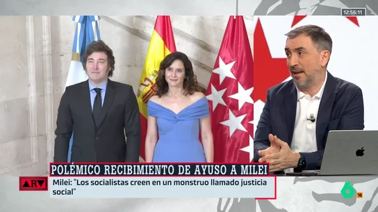 ARV- Ignacio Escolar, sobre la foto de Ayuso con Milei: "Estoy convencido de que en el futuro serán tóxicas" ARV- Ignacio Escolar, sobre la foto de Ayuso con Milei: "Estoy convencido de que en el futuro serán tóxicas"