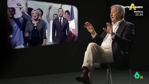 Andrea Ropero analiza con el politólogo francés Sami Nair qué pueden deparar las elecciones en Francia. En este vídeo, analiza el auge de la extrema derecha de Marine Le Pen, así como al resto de partidos a ambos lados del espectro.