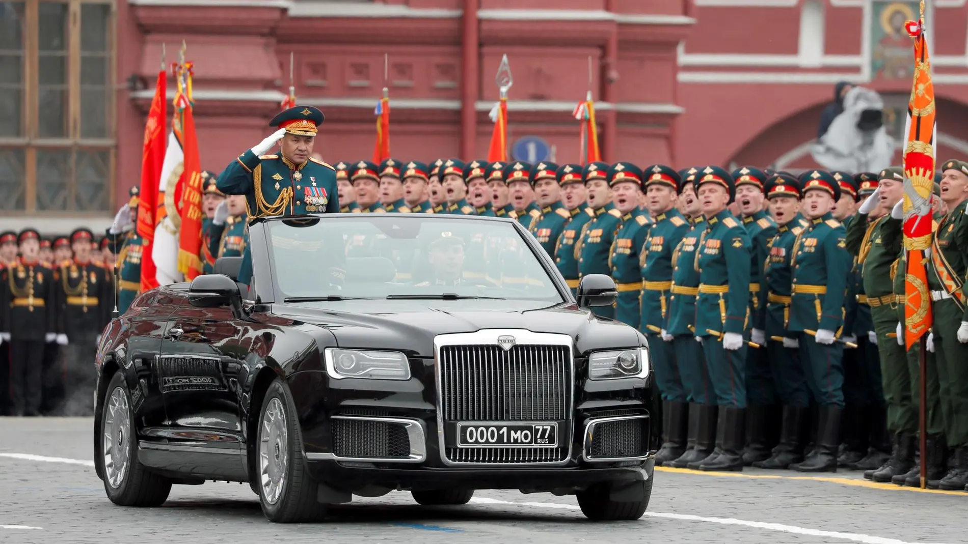 magen de archivo del ministro de Defensa ruso, Serguéi Shoigu, durante un desfile militar. 