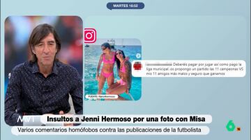 Benjamín Prado, tras los insultos machistas a Jenni Hermoso y Misa: "Hay que regular las redes, el anonimato está causando daño"