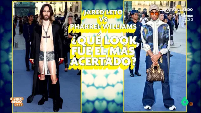 Eduardo Navarrete comenta los looks de Jared Letto y Pharrell Williams en París