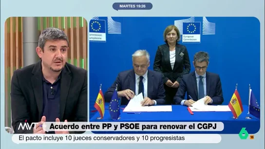 Alfonso Pérez Medina analiza la renovación del CGPJ: "Es el mismo acuerdo que en 2022 hasta que Feijóo se echó para atrás" Alfonso Pérez Medina analiza la renovación del CGPJ: "Es el mismo acuerdo que en 2022 hasta que Feijóo se echó para atrás"