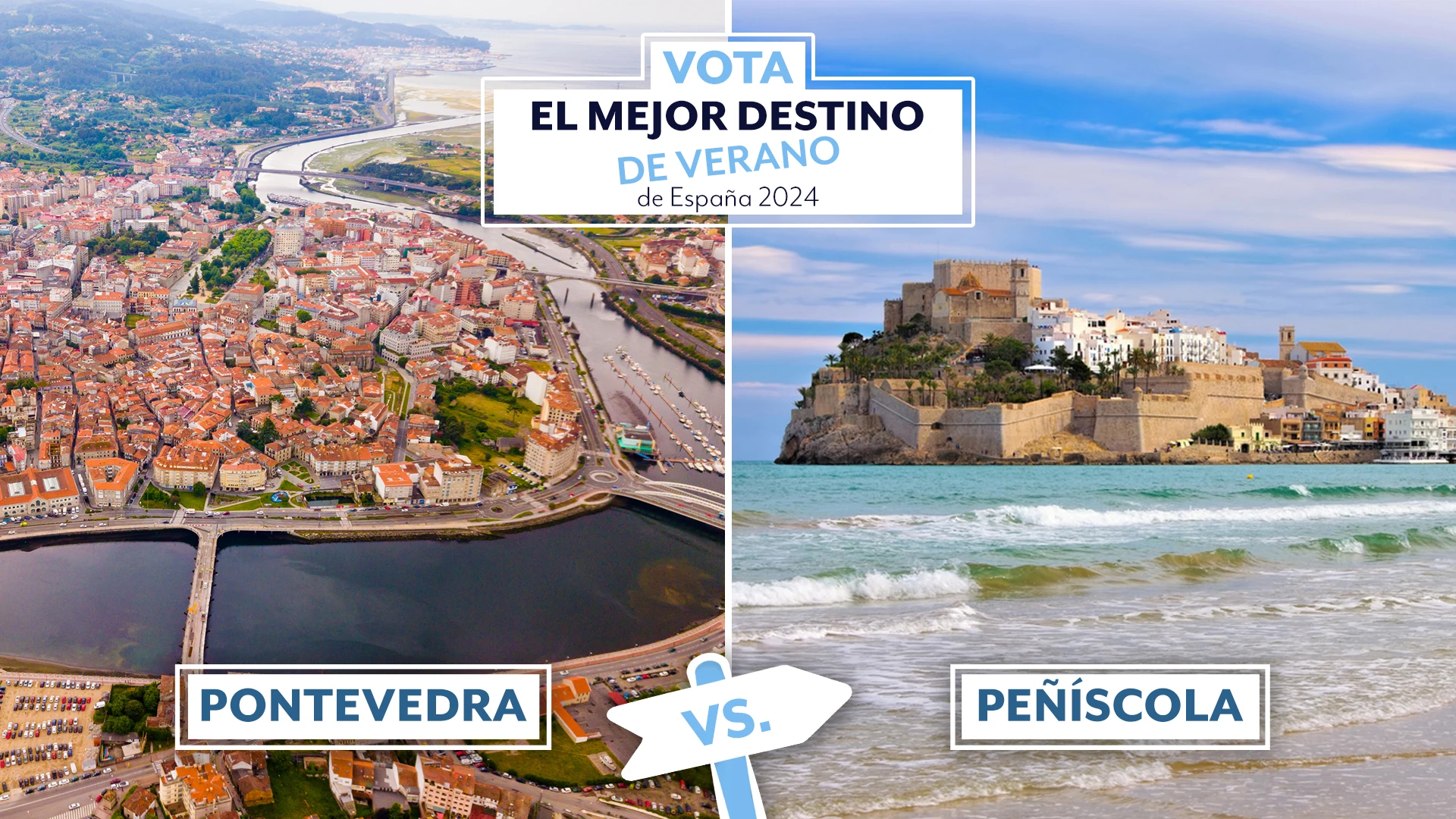 Pontevedra y Pe&ntilde;&iacute;scola en la votaci&oacute;n al mejor destino de verano de Espa&ntilde;a 2024