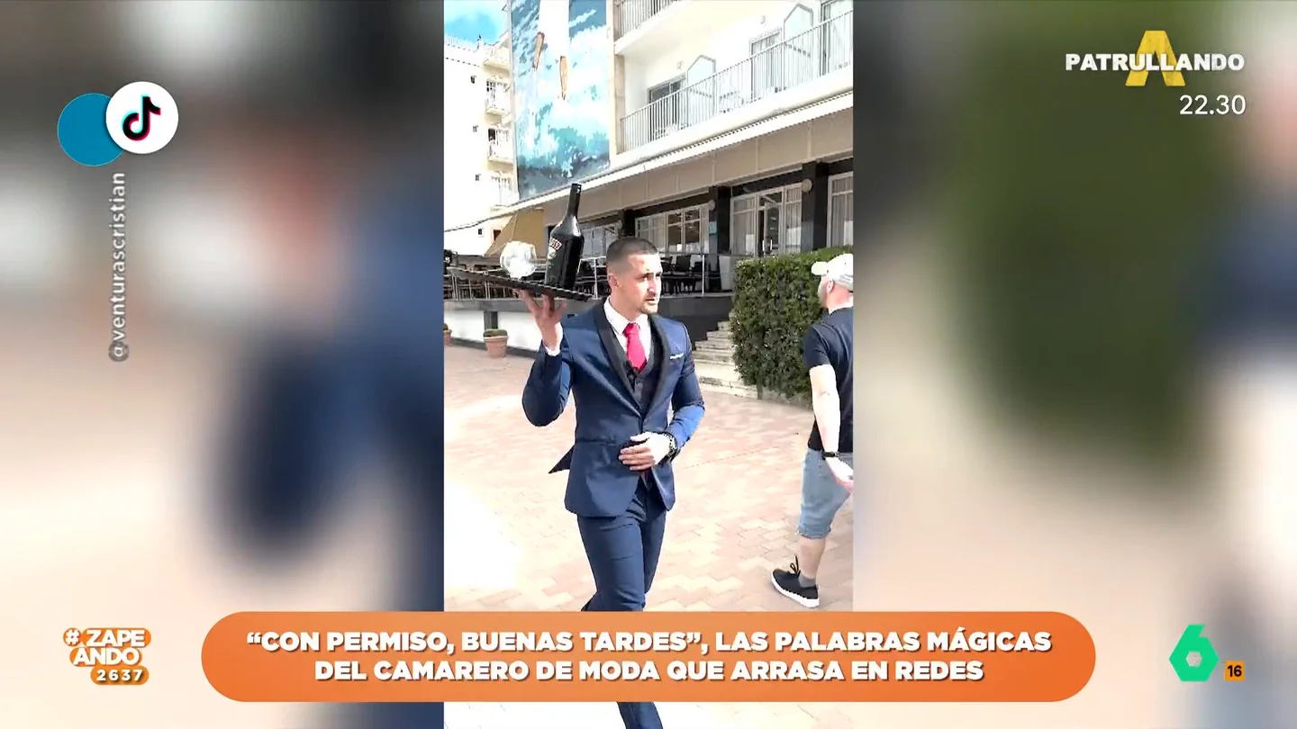 Cristian, el camarero más viral de TikTok: se pasea por Andalucía bandeja en mano Cristian Ventura ha conseguido la popularidad en redes gracias a su carisma y elegancia. El joven, además, ha logrado que las frases que repite en todos sus vídeos sean las más repetidas de la red social.