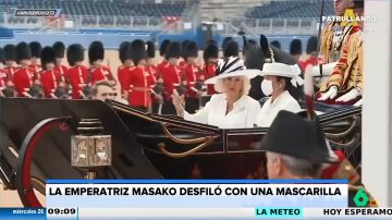 La emperatriz Masako sorprende al llevar mascarilla en su visita al Reino Unido