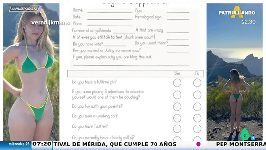 Una influencer rechaza a 5.000 personas tras publicar un cuestionario para buscar novio Una influencer rechaza a 5.000 personas tras publicar un cuestionario para buscar novio