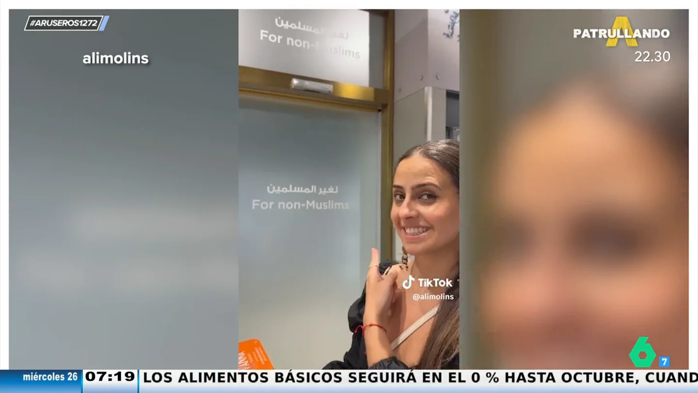 Una joven se viraliza al mostrar la puerta secreta de un supermercado en Dubái Una joven se viraliza al mostrar la puerta secreta de un supermercado en Dubái