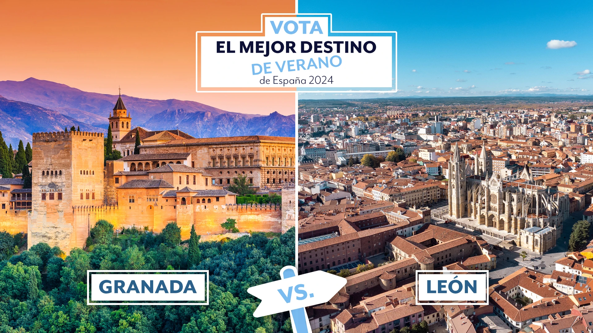 Granada y León en el concurso al mejor destino de verano 2024 Granada y León en el concurso al mejor destino de verano 2024