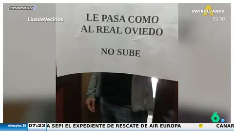 Así anuncian que un ascensor está averiado en un edificio de Gijón: se acuerdan de Oviedo