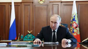 Vladimir Putin, en una reunión en Moscú, este 25 de junio. 