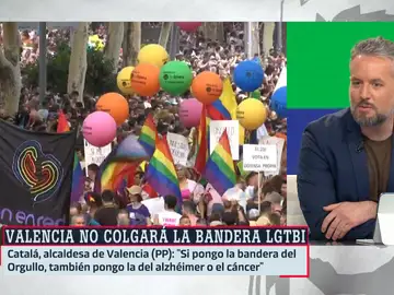 Basteiro reacciona a la justificación de la alcaldesa de Valencia por no sacar la bandera LGTBIQ+: &quot;Lo que es de plástico es esa excusa&quot;
