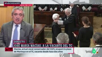 El nuevo magistrado del TC, José María Macías, ve "esperanzado" el cambio de modelo en la Justicia: "Puede contribuir a la despolitización de la imagen del CGPJ"